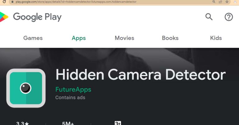 Detect Hidden spy camera using spy camera detector application